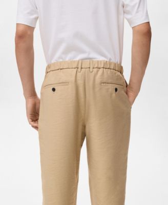 Men's Straight-Fit Pleated Pants