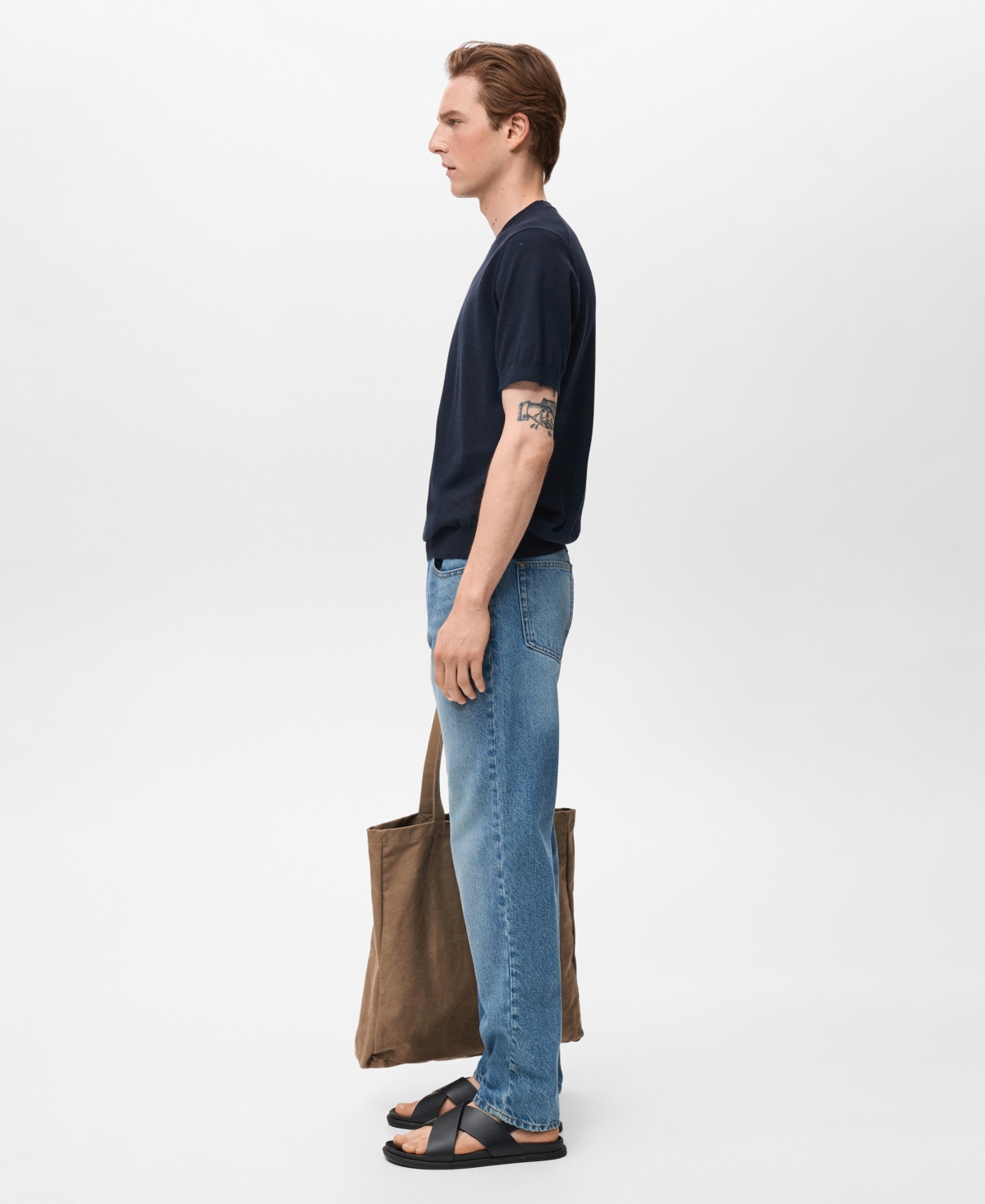 Mango Bob Regular Fit Jeans In Blue