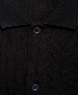 Men's Structured Knitted Shirt