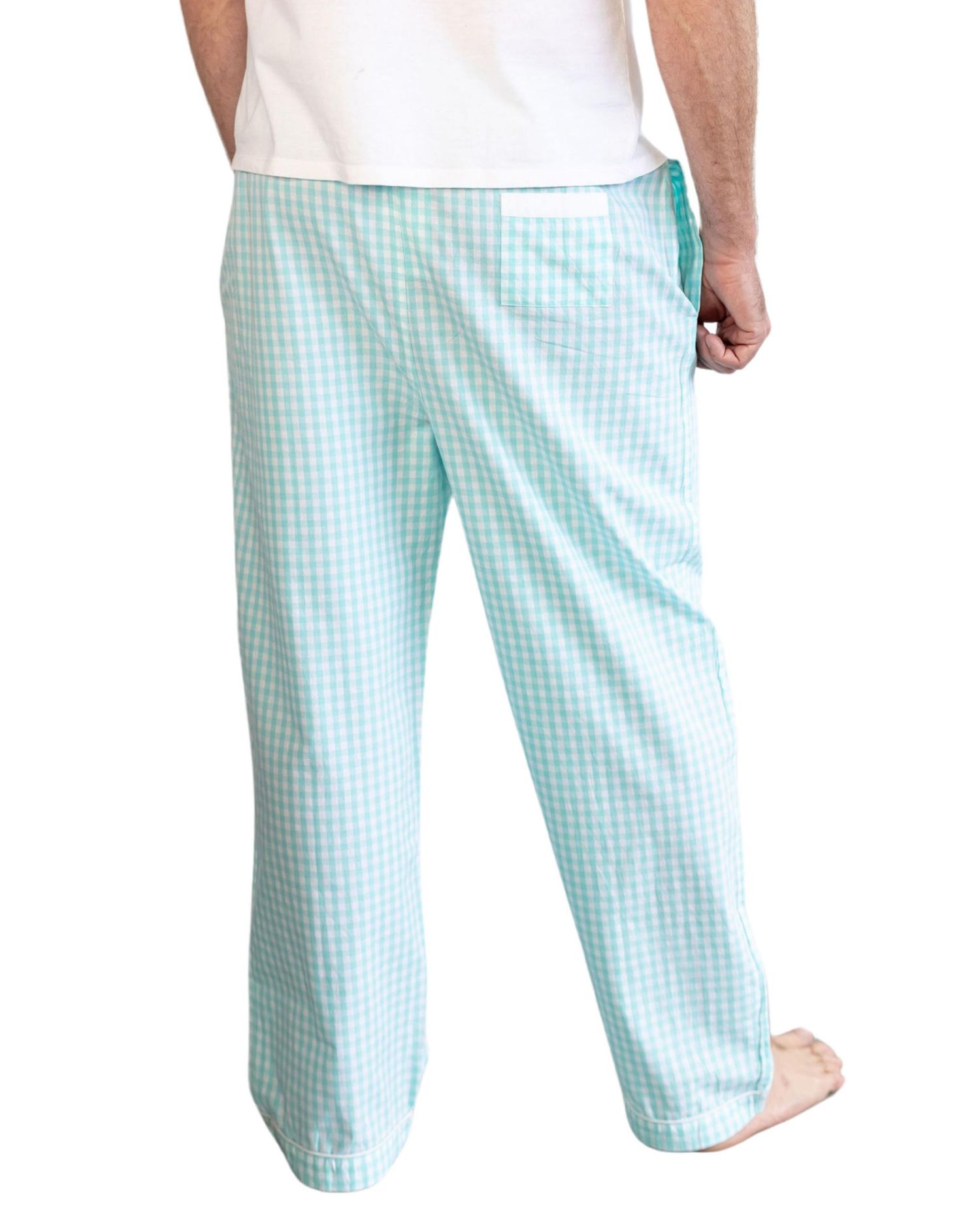 Men's Organic Cotton Poplin Long Pajama Pants