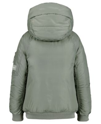 Girls' 7-16 Hooded Long-Sleeve Bomber Jacket