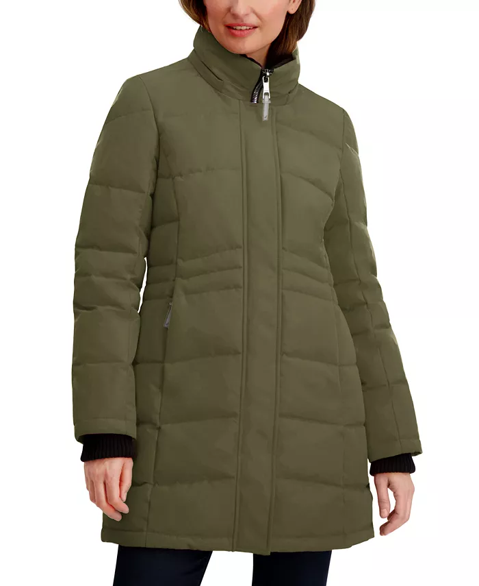 Women's Hooded Puffer Coat - thumbnail 7