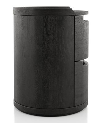 Addeso 24.5" Solid Wood 2-Drawer Nightstand