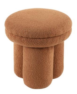 Ronan 18" Mushroom Upholstered Ottoman