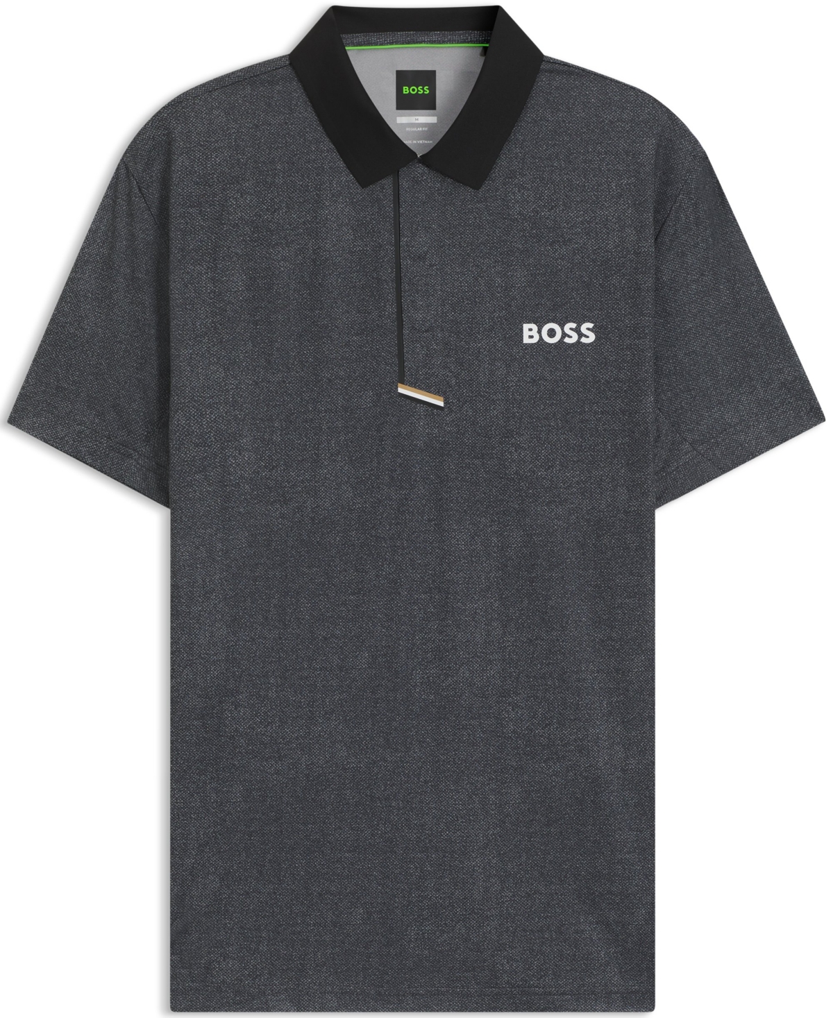 Hugo Boss Boss By  Men's Quick-dry Active Paddy Polo Shirt In Gray
