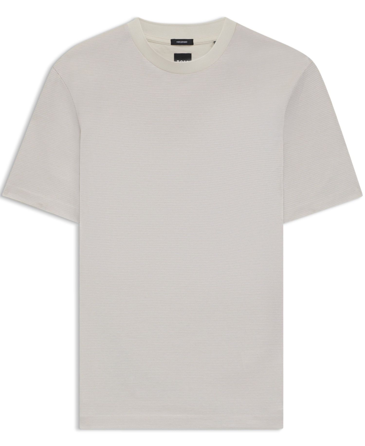 Men's Micro Pattern Mercerized-Cotton T-Shirt