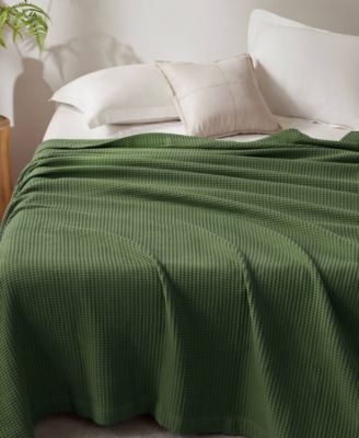 Waffle Weave Cotton Blanket, Full/Queen