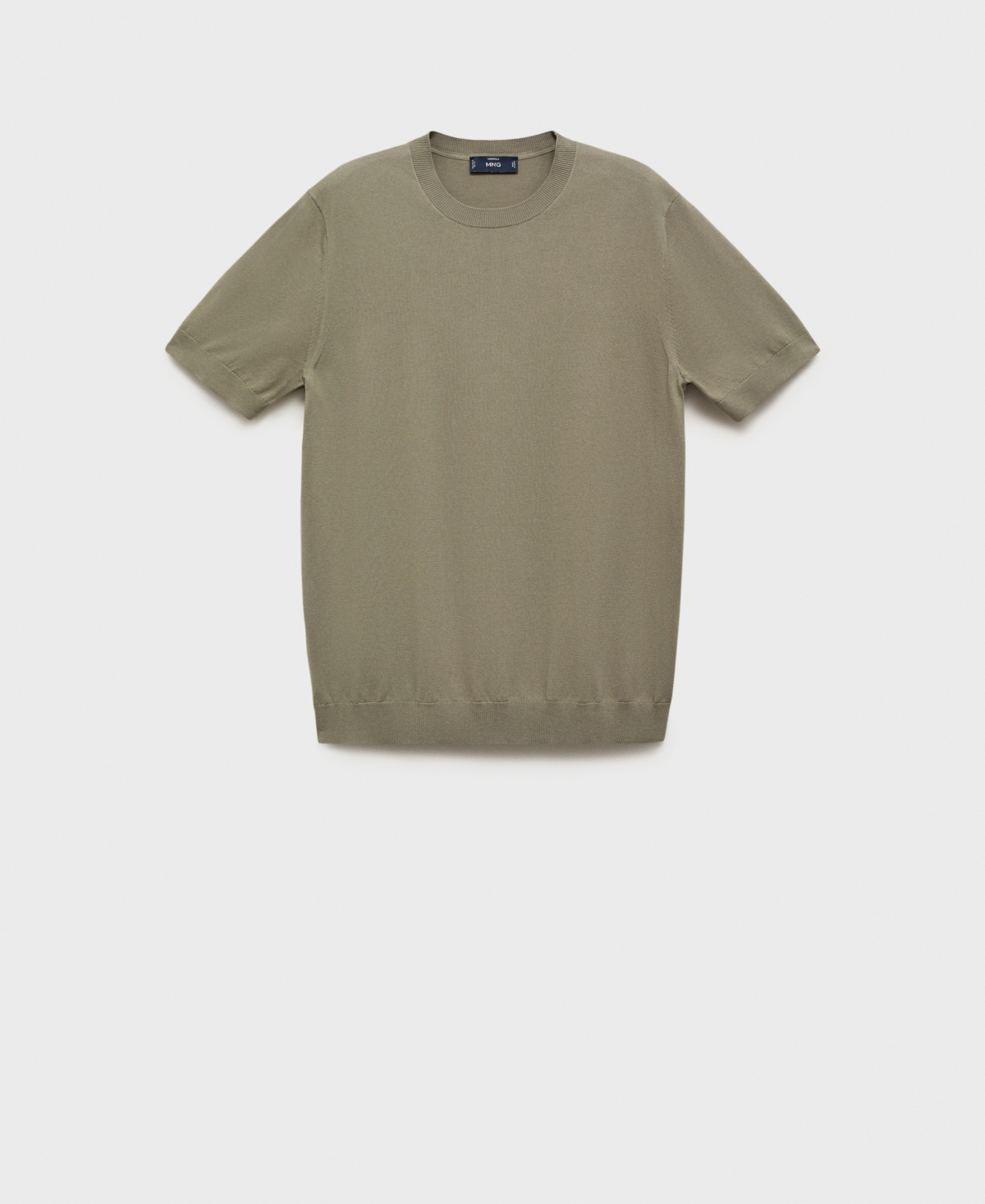 Mango Men's Cotton Fine-knit T-shirt In Green