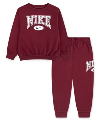 Little Boys' Gameday Essentials Crewneck Sweatshirt and Pants, 2-Piece Set