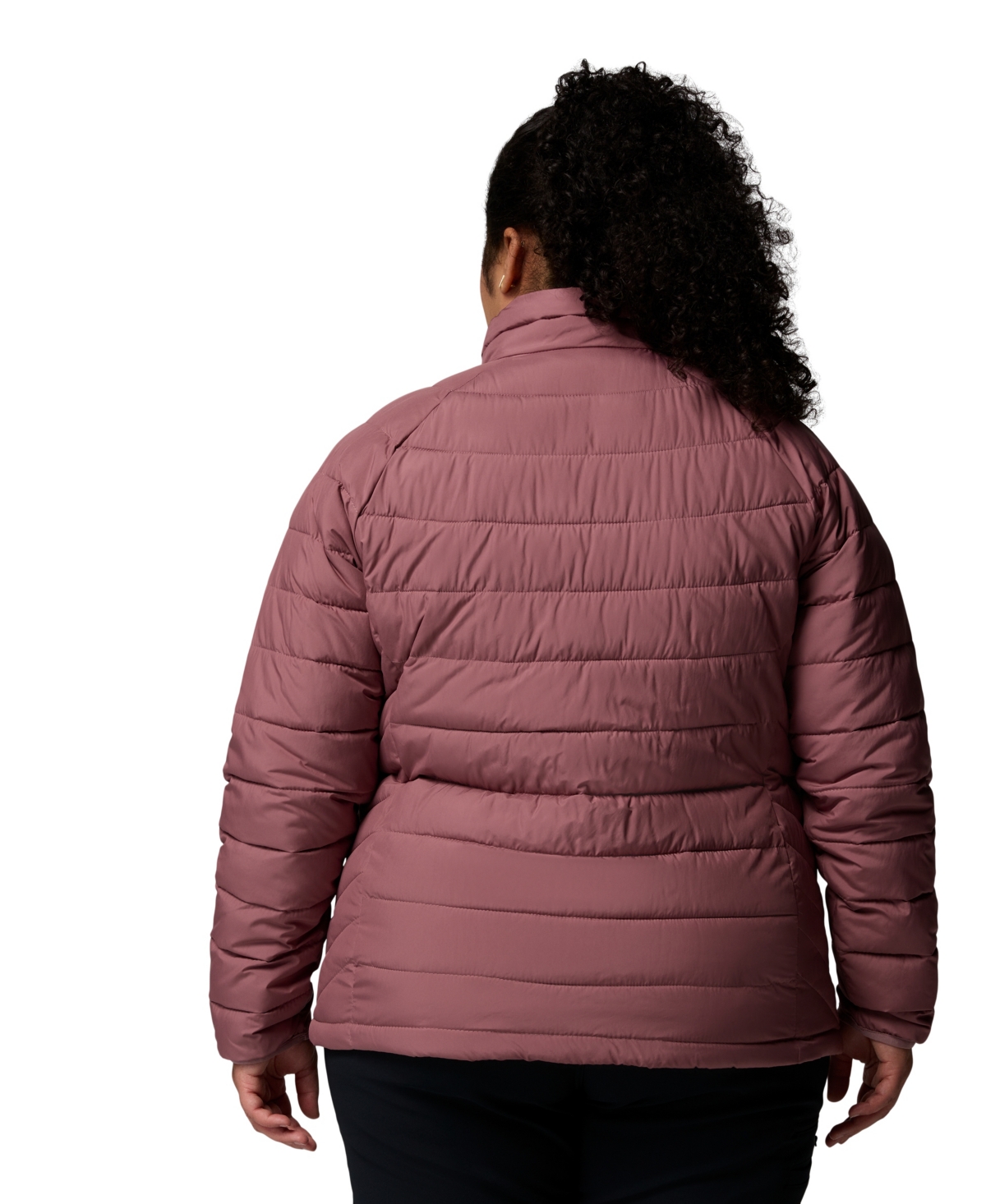 Columbia Plus Size Powder Lite Ii Full Zip Insulated Jacket In Purple