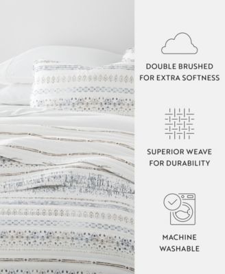 Relic Stripe Reversible 3-Pc. Quilt Set, Full/Queen