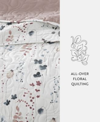 Poppy Bloom Reversible 2-Pc. Quilt Set, Twin/Twin XL