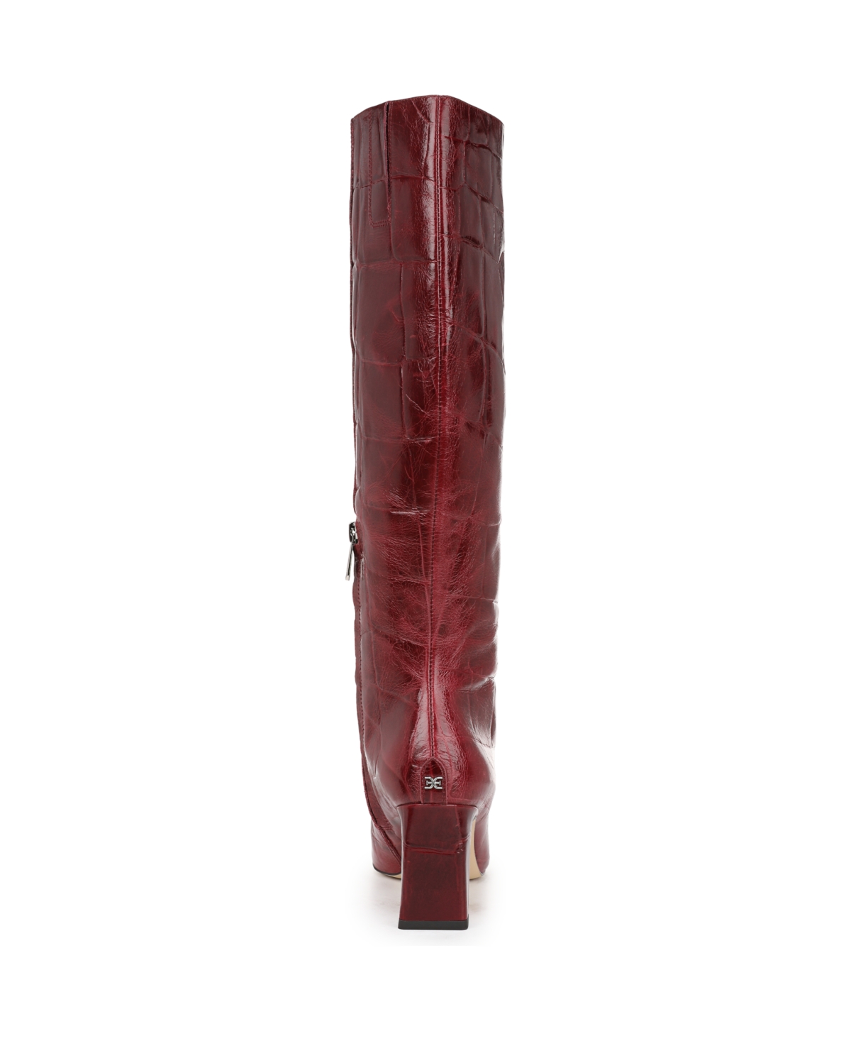Sam Edelman Sylvia Snip-toe Knee-high Dress Boots In Burgundy