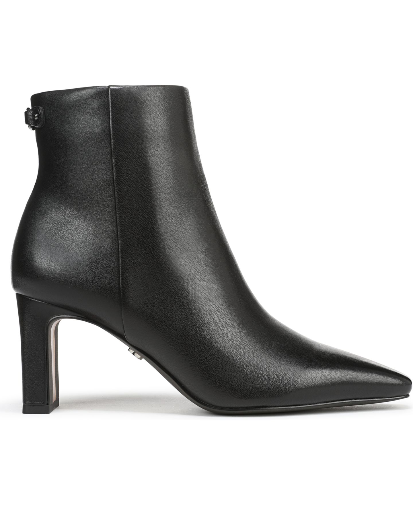 Женские ботинки Sam Edelman Saige Zipper Ankle Booties, цвет: Чёрный кожаный — фото 2