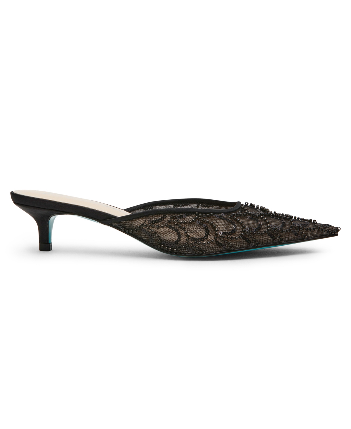 Betsey Johnson Ellis Sequin Mule In Black