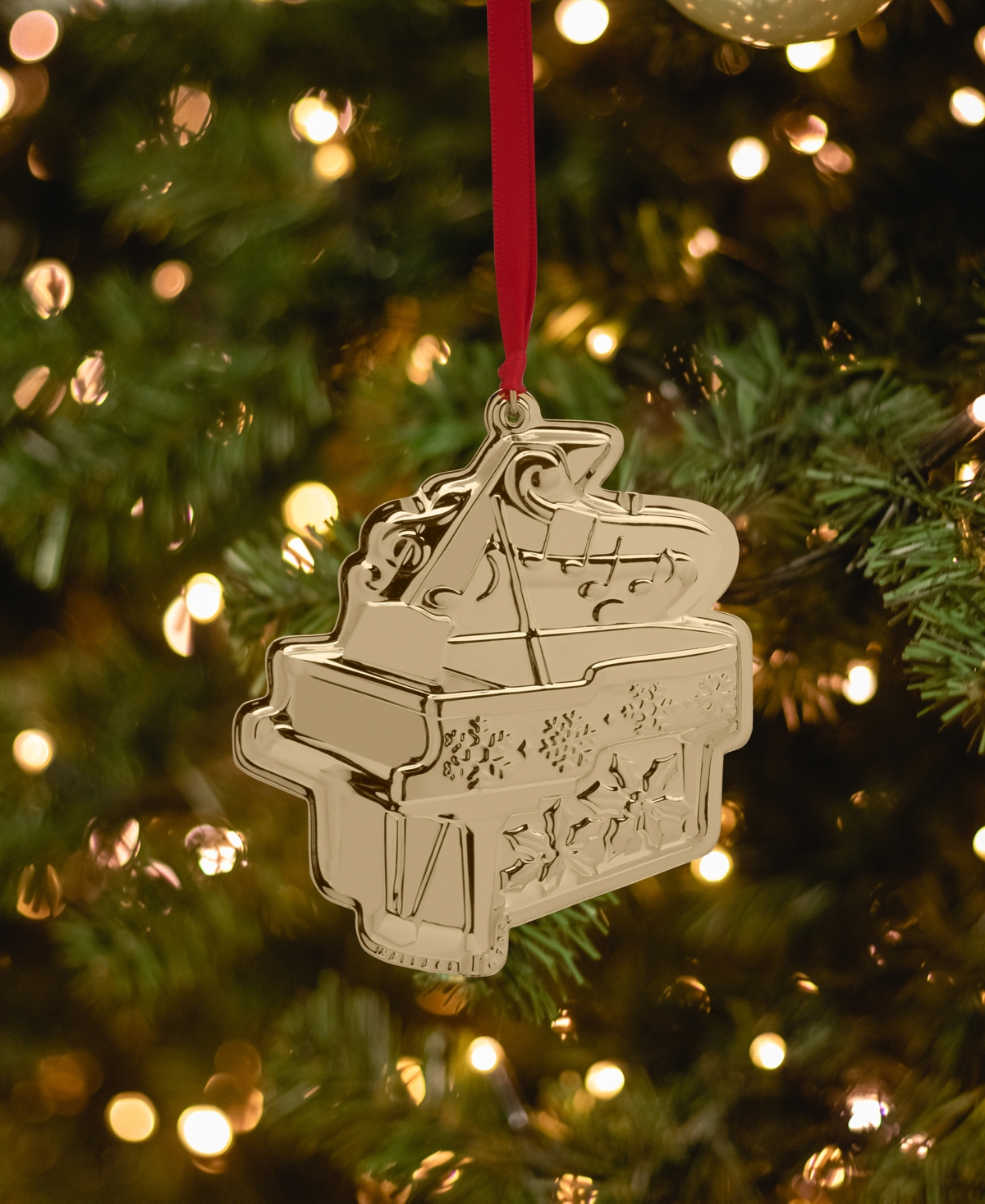 Wallace 2025 Gold-plated Piano Ornament, 4th Edition In Gold