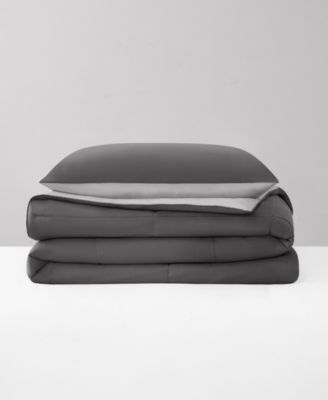 Box Stitch Reversible 2-Pc. Comforter Set, Twin/Twin XL