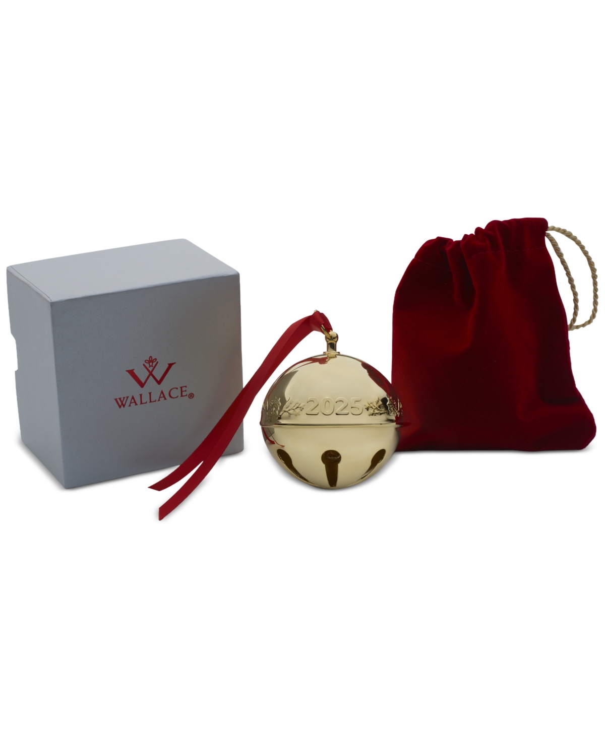Wallace 2025 Gold-plated Sleigh Bell Ornament, 36th Edition In Gold