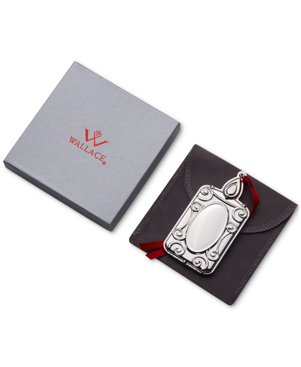Wallace 2025 Silver-Plated Engravable Candle Ornament, 13th Edition