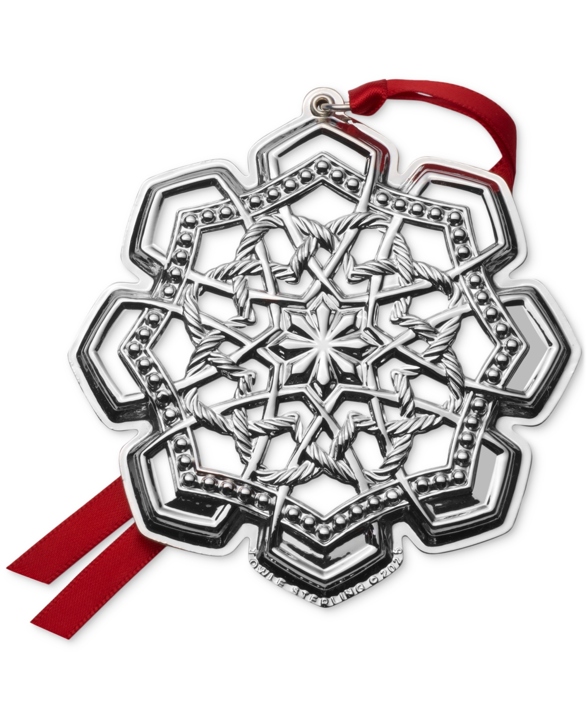 Towle 2025 Sterling Silver Celtic Ornament, 26th Edition In Silver