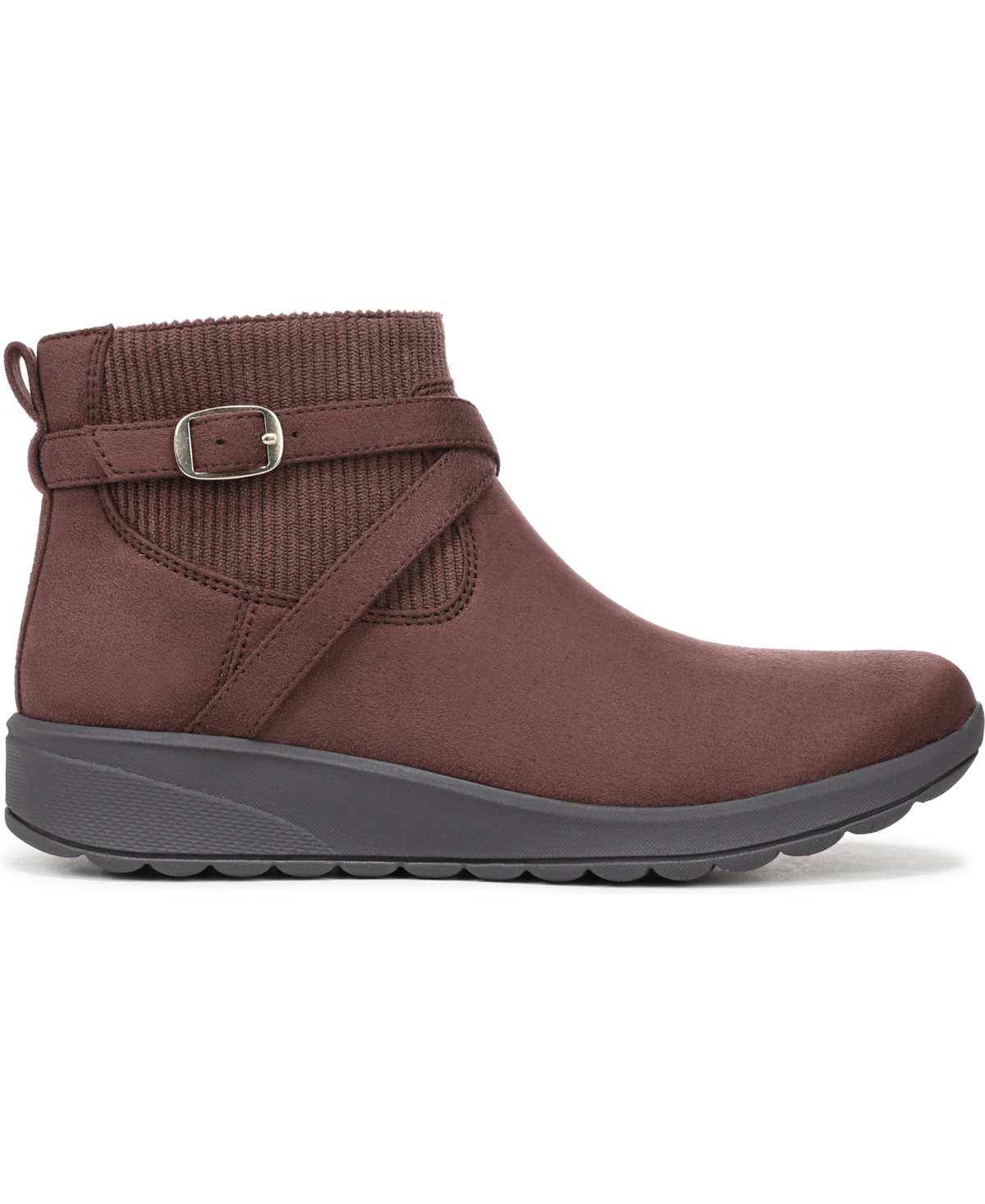 Lifestride Gates Wedge Bootie In Brown