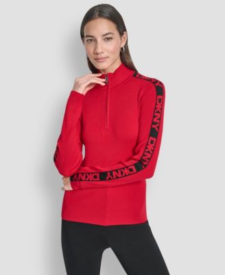Women's Quarter Zip Mock Neck Sweater