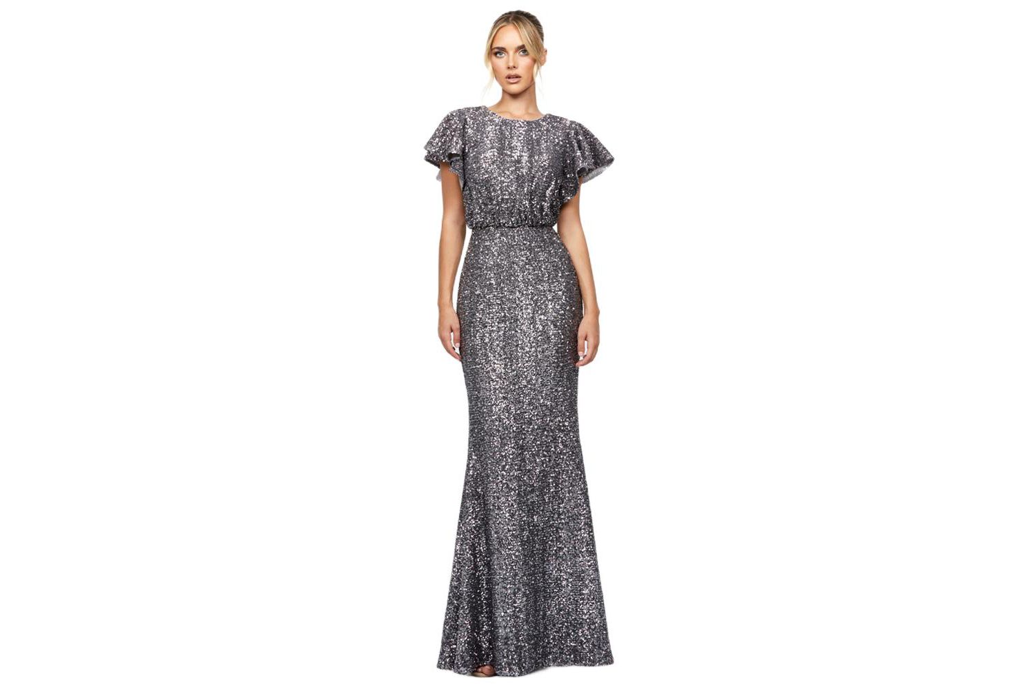 Women's Teresa Flutter Sleeve Gown
