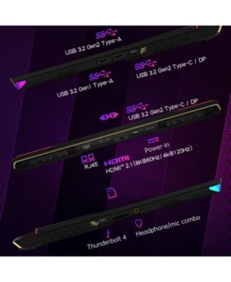 Raider GE68HX 16" Gaming Laptop, Intel Core i9-14900HX, 32GB RAM, 1TB SSD, NVIDIA RTX 4070, FHD+ 144Hz, Windows 11 Home, Black