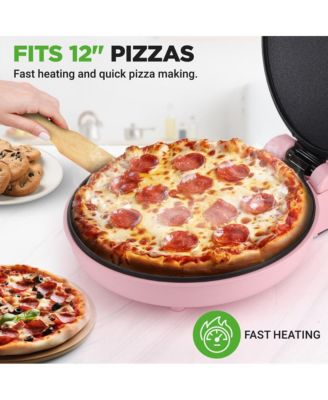 Countertop Pizza Maker - Non-Stick Electric Pizza Oven with Cool Touch Handle and Uplift Function, Includes Spatula