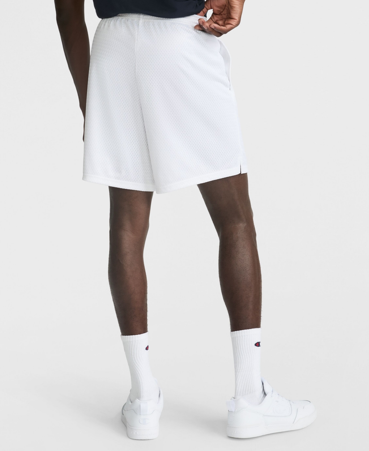 Champion Men's Classic Mesh Shorts In White