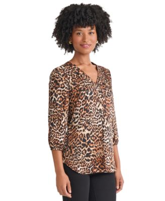 Petite V-Neck Blouse