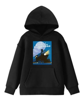 Vintage Poster Boy's Black Hoodie-Small