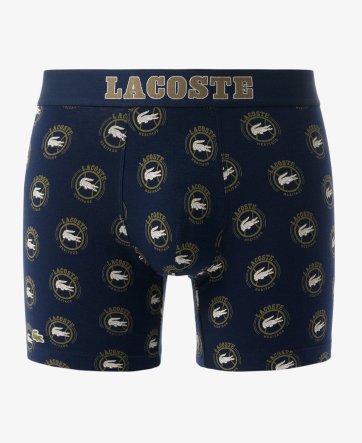Lacoste Men's Regular-fit Logo Waistband Boxer Briefs In Blue