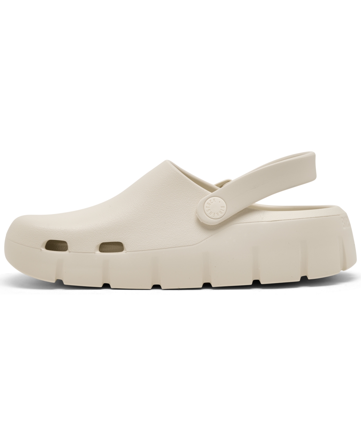 Birkenstock Round Toe Sandals In White