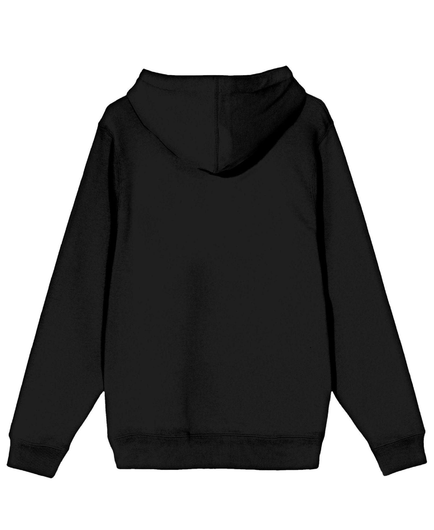 Main Character On Elemental Background Long Sleeve Youth Black Hooded Sweatshirt-Medium