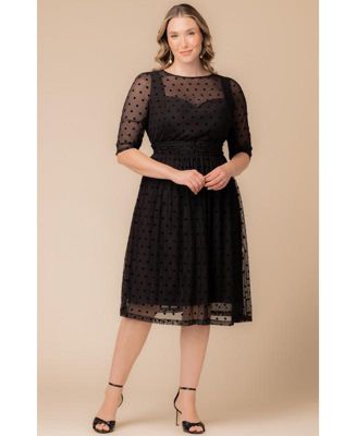 Plus Size Vita Mesh Cocktail Dress