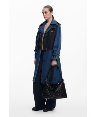 Women's Medium cut-out faux leather bag