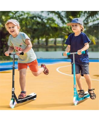 Electric Scooter for Kids with Adjustable Handlebar and LED Lights.
