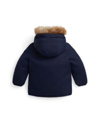Toddler and Little Boys 2-7 Faux-Fur-Trim Down Parka