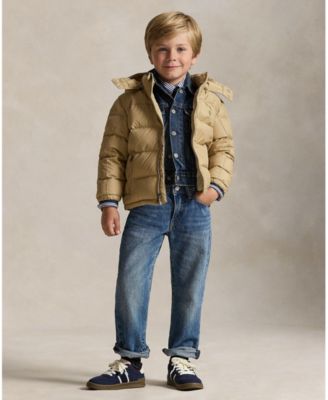 Toddler and Little Boys 2-7 Ripstop Down Hooded Jacket