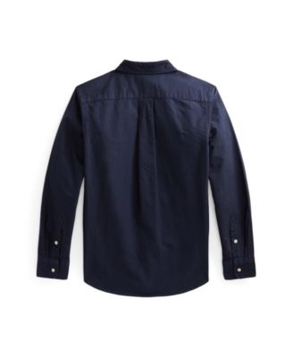 Big Boys Garment-Dyed Cotton Oxford Shirt