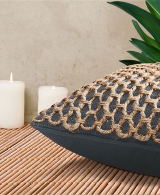 Jada Jute Decorative Pillow, 18" x 18"
