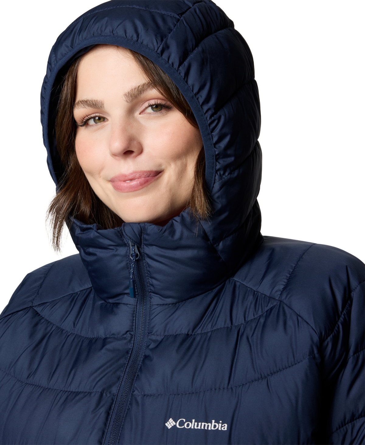 Columbia Plus Size Powder Lite Ii Mid Jacket In Blue