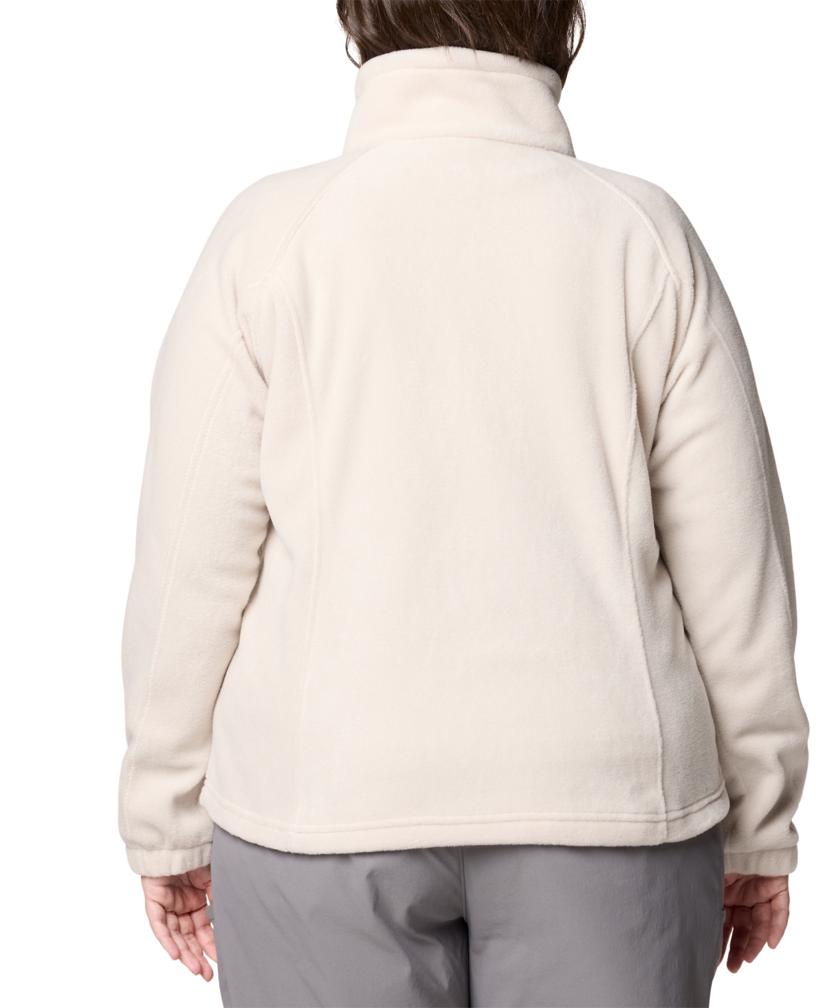 Columbia Plus Size Benton Springs Fleece Long Sleeve Jacket In Neutral