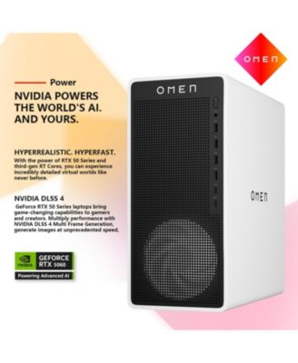 Omen 16L Gaming Tower Desktop Intel Core Ultra 7 265F 8GB RAM NVIDIA GeForce RTX 5060 512GB SSD Storage Windows 11 Home - Black
