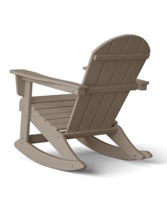 Outdoor Patio Porch Rocking Adirondack Chair (Set of 2)
