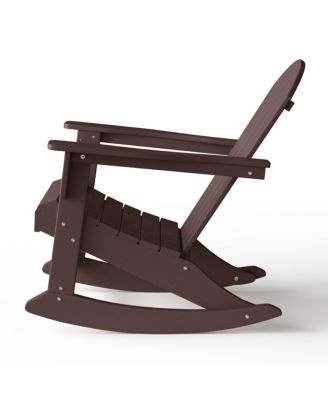 Outdoor Patio Porch Rocking Adirondack Chair (Set of 2)