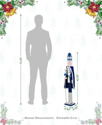 42" Wooden Christmas King Nutcracker