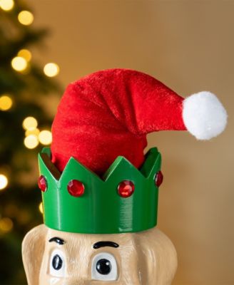 23.5" Wooden Christmas Elf Dog Nutcracker