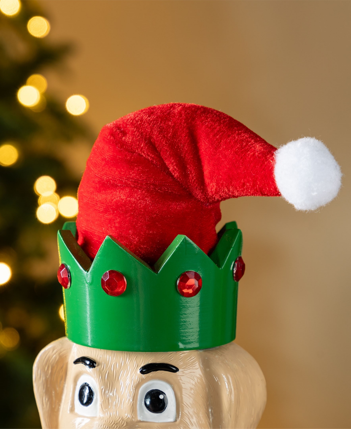 Glitzhome 23.5" Wooden Christmas Elf Dog Nutcracker In Multi
